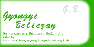 gyongyi beliczay business card